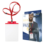 SEI ROTA 10 PORTANOME PASS 6S-P 10x15cm (A6 ROSSO con CORDONCINO ROSSO