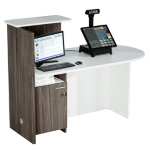 ARTEXPORT Postazione Reception Concept DX L143 x P83 x H117cm bianco/frass.tosc.