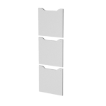 ARTEXPORT Set 3 ante c/serratura Grigio per casellari Maxi Rainbow