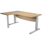 ARTEXPORT Scrivania Compact SX fianco a L metallo L180cm Rovere - AgorA' Direction