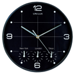 Orologio da parete Ã˜30cm con 4 fusi On Time Unilux