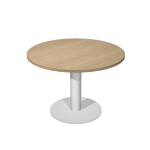 ARTEXPORT Tavolo riunione tondo D100cm gamba metallo Rovere - AgorA' Direction