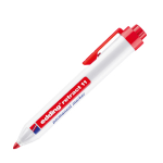 Marcatore permanente 11 Retract punta conica rosso Edding