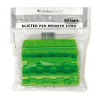 HolenBecky Blister 20 Portamonete in PVC 50cent verde