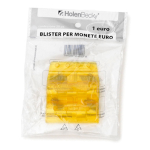 HolenBecky Blister 20 Portamonete in PVC 1euro giallo