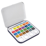 Acquerelli AQUAFINE Scatola met. 24 godet +pennello+tavolozza Daler Rowney