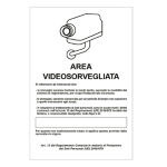 CARTELLI SEGNALATORI Cartello alluminio 20x30cm 'Area videosorveglianza con registrazion' rif.GDPR'