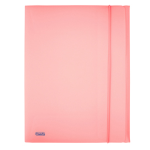 Cartella 3L c/elastico PPL PSTEL rosa f.to utile 24x33cm Favorit