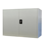 BERTESI Armadio basso in metallo ad ante battenti 100x45xH100cm Grigio Kub8