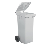 Mobil Plastic Bidone carrellato 240Lt bianco per raccolta differenziata
