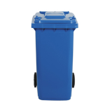 MobilPlastic Bidone carrellato 240Lt blu per raccolta differenziata