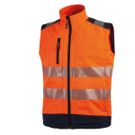 Gilet alta visibilitA' softshell Dany arancio fluo Taglia L U-Power (Delist