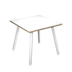 ARTEXPORT Scrivania 80x80xH74,4cm Bianco/ Bianco Skinny Metal