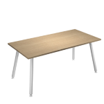 ARTEXPORT Scrivania 180x80xH74,4cm Bianco/ Rovere Skinny Metal