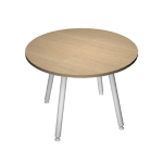 ARTEXPORT Tavolo riunione tondo D100cm Rovere Skinny Metal