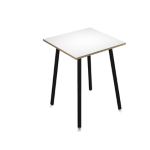 ARTEXPORT Tavolo alto 80x80xH105cm Nero/ Bianco Skinny Metal