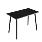 ARTEXPORT Tavolo alto 180x80xH105cm Nero/ Nero venato Skinny Metal