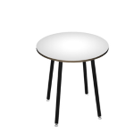 ARTEXPORT Tavolo alto tondo D100xH105cm Nero/Bianco Skinny Metal