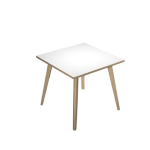 ARTEXPORT Scrivania 80x80xH74,4cm Rovere/Bianco Woody