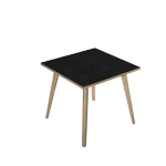 ARTEXPORT Scrivania 80x80xH74,4cm Rovere/Nero venato Woody
