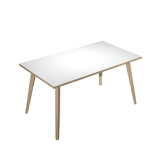 ARTEXPORT Scrivania 140x80xH74,4cm Rovere/Bianco Woody