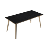 ARTEXPORT Scrivania 180x80xH74,4cm Rovere/Nero venato Woody