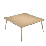 ARTEXPORT Scrivania a 2 postazioni contrap. 180x166cm Rovere/Rovere Woody