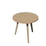ARTEXPORT Tavolo riunione tondo D80cm Rovere/Rovere Woody
