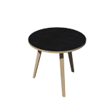 ARTEXPORT Tavolo riunione tondo D80cm Rovere/Nero venato Woody