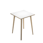 ARTEXPORT Tavolo alto 80x80xH105cm Rovere/Bianco Woody