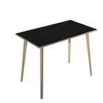 ARTEXPORT Tavolo alto 120x80xH105cm Rovere/Nero venato Woody