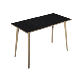 ARTEXPORT Tavolo alto 160x80xH105cm Rovere/Nero venato Woody