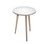 ARTEXPORT Tavolo alto tondo D80xH105cm Rovere/Bianco Woody