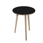 ARTEXPORT Tavolo alto tondo D80xH105cm Rovere/Nero venato Woody