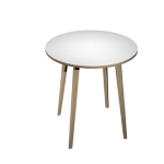 ARTEXPORT Tavolo alto tondo D100xH105cm Rovere/Bianco Woody