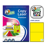 Etichetta adesiva LP4F giallo fluo 70fg A4 200x142mm (2et/fg Tico