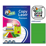 Etichetta adesiva LP4F verde fluo 70fg A4 210x297mm (1et/fg Tico