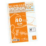 RICAMBI FORATI RINFORZATI A4 10MM 40FG 80GR PIGNARIC