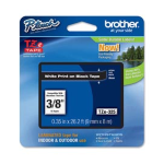 NASTRO LAMINATO BROTHER TZE-325 9MMx8MT BIANCO/NERO