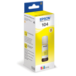 EPSON CARTUCCIA INCHIOSTRO 104, FLACONE GIALLO DA 65ML