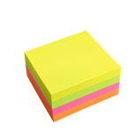 CUBO BIGLIETTI ADESIVI ASSORT.NEON 75X75mm 320fg 70gr Starline