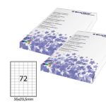 Etichetta adesiva bianca 100fg A4 35x23,5mm (72et/fg STARLINE