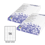 Etichetta adesiva bianca 100fg A4 52,5x21,2mm (56et/fg STARLINE
