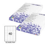 Etichetta adesiva bianca 100fg A4 52,5x29,7mm (40et/fg) STARLINE