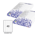 Etichetta adesiva bianca 100fg A4 52,5x29,7mm (40et/fg STARLINE