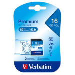 VERBATIM SECURE DIGITAL 16GB CLASSE 10