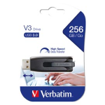 VERBATIM MEMORIA USB 3.0 SUPERSPEED - STORE 'N' GO V3 USB DRIVE 256GB (NERO)