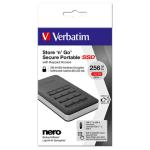 VERBATIM SSD Store 'n' Go Portable con tastierino numerico 256 GB USB 3.1