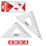 COPPIA SQUADRA PROFIL ALLUMINIO 12CM 45Â° 60Â° ARDA