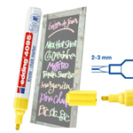 Marcatore EDDING 4095 punta conica gesso liquido giallo fluo